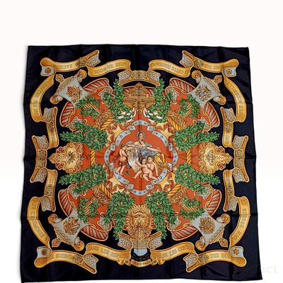 Sale Photo Thumbnail #111: Hermes Silk Carre 90 Europe Scarf