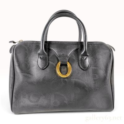 Sale Photo Thumbnail #101: Christian Dior Vintage Black Diorissimo Monogram Boston Bag