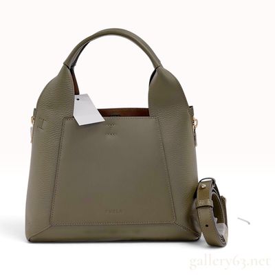 Sale Photo Thumbnail #34: Furla Gilda Medium Grained and Smooth Leather Tote Bag