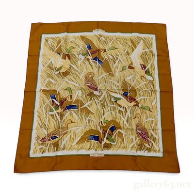 Sale Photo Thumbnail #42: Hermes Cols-Verts Silk Scarf Designed by Xavier de Poret