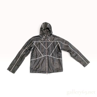 Sale Photo Thumbnail #59: Gucci Men's Black Coated Technical Hooded Jacket Size 46