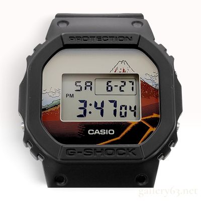 Sale Photo Thumbnail #137: Casio G-Shock DW-5600KHSH25-1JR Katsushika Hokusai Mount Fuji Special Edition Digital Watch