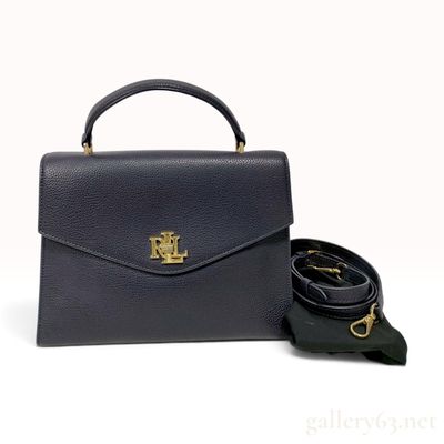 Sale Photo Thumbnail #228: Lauren Ralph Lauren Pebbled Leather Medium Farrah Satchel