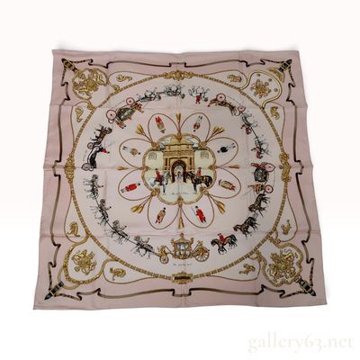 Sale Photo Thumbnail #227: Hermes The Royal Mews Silk Scarf