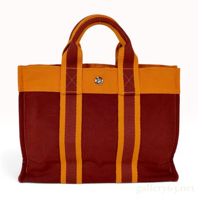 Sale Photo Thumbnail #156: Hermes Fourre Tout PM French Festival of Hawaii 2002 Limited Edition Canvas Tote Bag