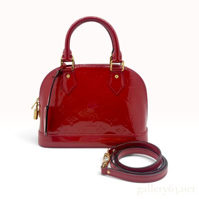 Sale Photo Thumbnail #174: Louis Vuitton Monogram Vernis Alma BB Handbag in Pomme d'Amour