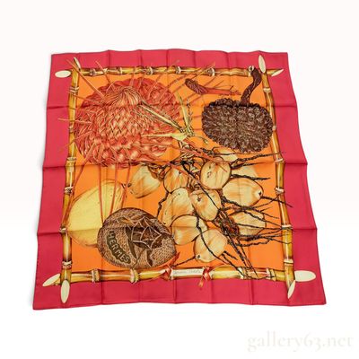 Sale Photo Thumbnail #204: Hermes Jardin Creole Silk Twill Scarf