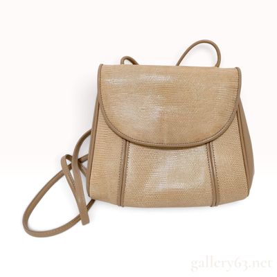 Sale Photo Thumbnail #31: Yves Saint Laurent Vintage Lizard Skin Leather Crossbody Bag