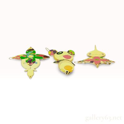 Sale Photo Thumbnail #18: A Trio of Louis Vuitton x Takashi Murakami Multicolor Enamel Barrettes