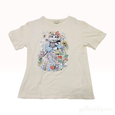 Sale Photo Thumbnail #113: Gucci x Yuko Higuchi Childrens Cat Graphic Cotton T-Shirt Size 12
