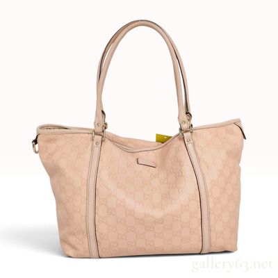 Sale Photo Thumbnail #291: Gucci Guccissima Rose Dragea Leather Joy Medium Tote Bag