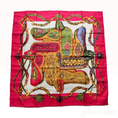 Sale Photo Thumbnail #163: Hermes Festival Silk Scarf