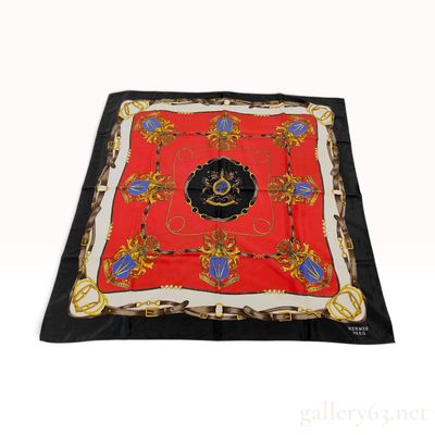Sale Photo Thumbnail #145: Hermes Numquam Concedendum Silk Scarf
