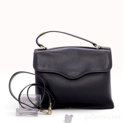 Sale Photo Thumbnail #21: Christian Dior Vintage Black Pebbled Leather Top Handle Bag