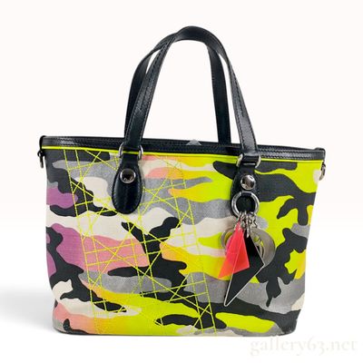 Sale Photo Thumbnail #49: Christian Dior x Anselm Reyle Camouflage Canvas Tote Bag