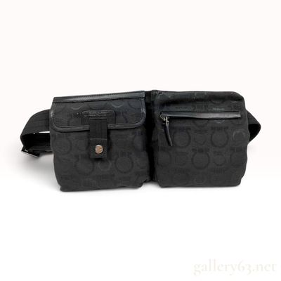 Sale Photo Thumbnail #298: Salvatore Ferragamo Gancini Monogram Canvas Belt Bag