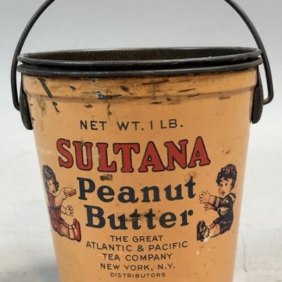 Sale Photo Thumbnail #219: Sultana 1 lb Peanut Butter Tin New York, NY