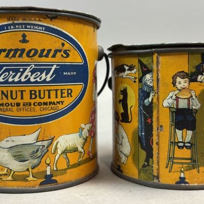 Sale Photo Thumbnail #217: Pair Armour's 1 lb & 12oz Veribest Peanut Butter