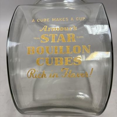 Sale Photo Thumbnail #282: Armour's Bouillion Cubes Glass Jar