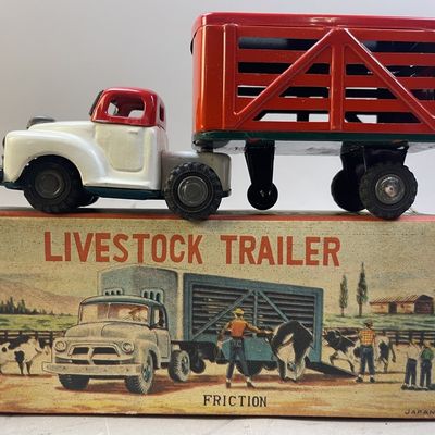 Sale Photo Thumbnail #133: Yamachi Friction Powered Livestock Trailer Truck