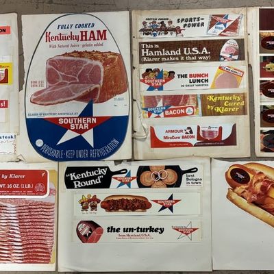 Sale Photo Thumbnail #423: Lot 21 Armour Paper Stock Store Advertising Signs
