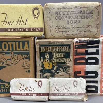 Sale Photo Thumbnail #339: 7 Antique Original Armour's Soaps Flotilla Big Ben