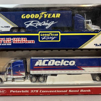 Sale Photo Thumbnail #195: 2 Die Cast Metal Semi Trucks Goodyear & ACDelco