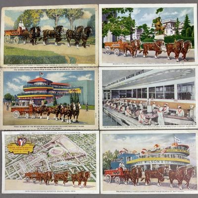 Sale Photo Thumbnail #319: Lot of 6 Wilson's & Co Post Cards