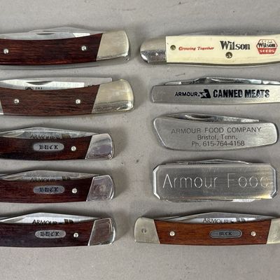 Sale Photo Thumbnail #368: Lot of 10 Armour & Wilson Pocket Tactical Knives