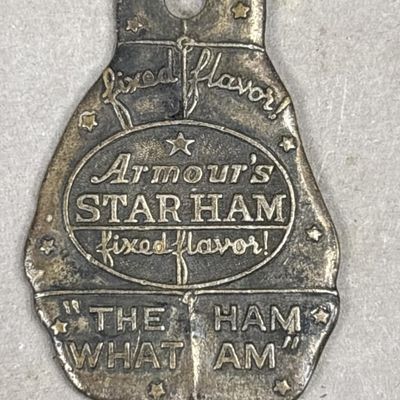 Sale Photo Thumbnail #348: Armour's Star Ham "The Ham What Am" Tag