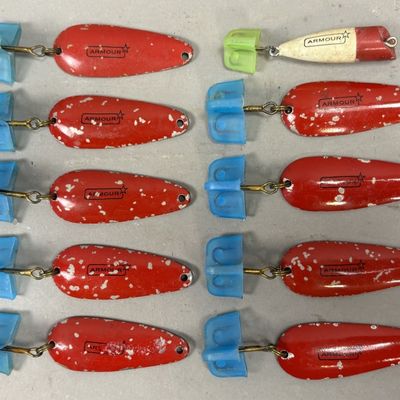 Sale Photo Thumbnail #359: Lot of 10 Armour Treble Hook Fishing Lures