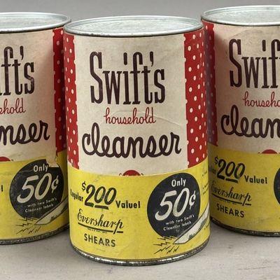 Sale Photo Thumbnail #274: Lot of 3 Swift's Household Cleanser Full Unopened