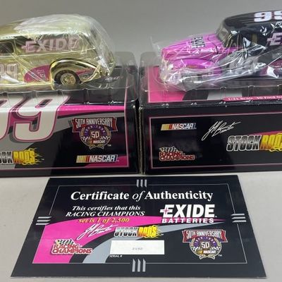 Sale Photo Thumbnail #183: NASCAR StockRods Exide Batteries Die-Cast Set COA