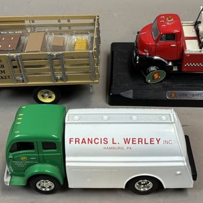 Sale Photo Thumbnail #202: Lot of 3 Die Cast Trucks