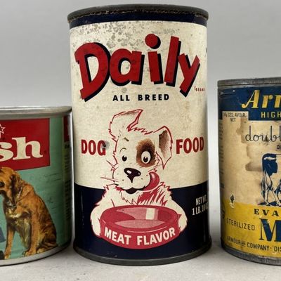 Sale Photo Thumbnail #414: Lot of 3 Armour's Evaporated Milk & Dog Food