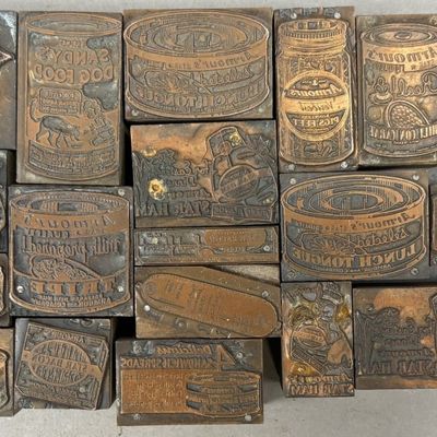 Sale Photo Thumbnail #426: Lot 19 Armour Printing Press Copper Stamps