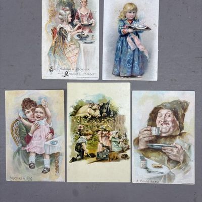 Sale Photo Thumbnail #341: Lot of 5 Armour & Co cards