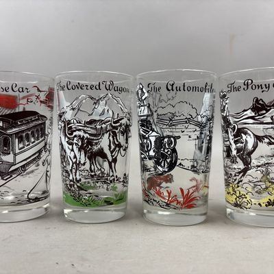 Sale Photo Thumbnail #289: Lot of 4 Western Glasses