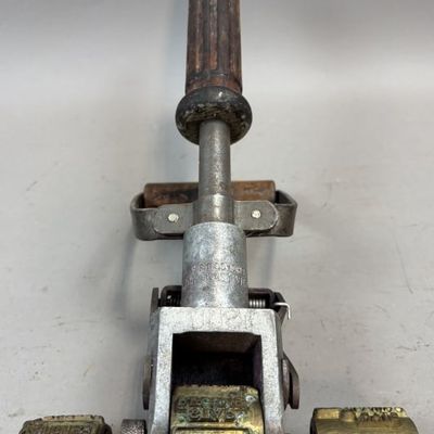 Sale Photo Thumbnail #259: Antique Armour Meat Processing Plant Rolling Stamp