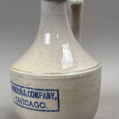 Sale Photo Thumbnail #387: Armour & Co Chicago Stoneware Pitcher