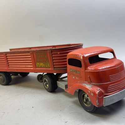Sale Photo Thumbnail #128: Early Smith Miller Steel Cargo Company Semi Truck