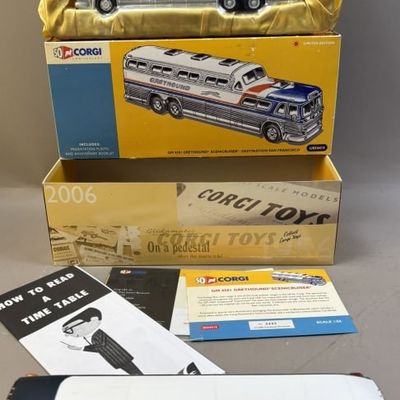 Sale Photo Thumbnail #29: Pair Vintage Original NOS Corgi Greyhound Bus Box
