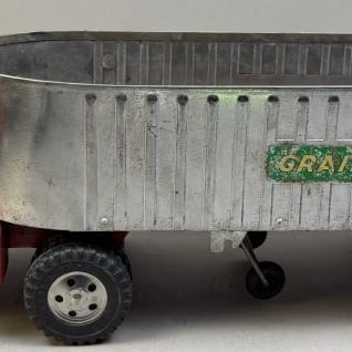 Sale Photo Thumbnail #115: Tonka Pressed Steel Grain Hauler Trailer Truck