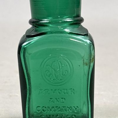 Sale Photo Thumbnail #361: Armour And Company Chicago Green Glass Bottle