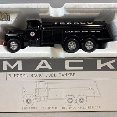 Sale Photo Thumbnail #193: Mack R-Model Fuel Tanker 1/34 Scale Die Cast Metal