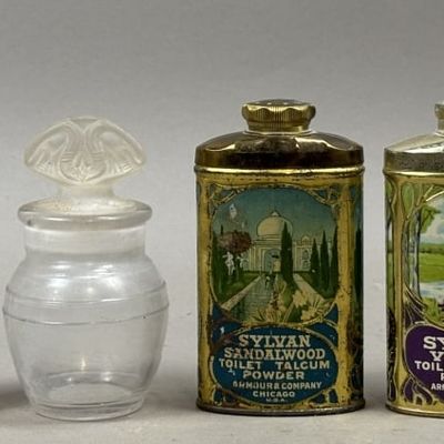 Sale Photo Thumbnail #335: Lot of 6 Armour Containers 2 Talcum Powders Full