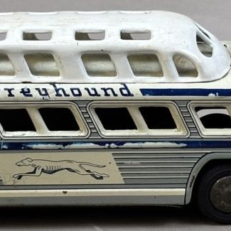 Sale Photo Thumbnail #22: 50s Greyhound Tin Litho Scenicruiser Bus #7595 11"