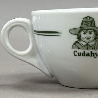 Sale Photo Thumbnail #370: Antique Pair Cudahy's Advertising Marmalade Cups