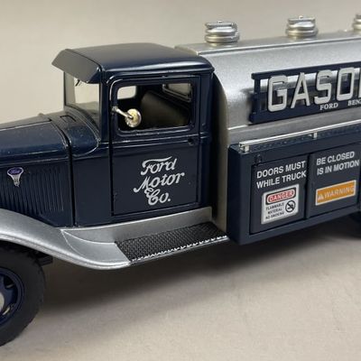 Sale Photo Thumbnail #156: Unique Replicas 1934 Ford Gasoline Tanker Truck 1/18 Scale NOS