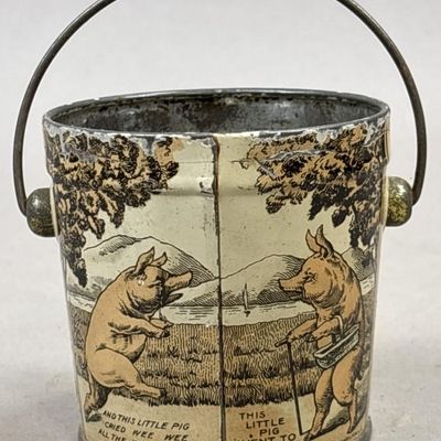 Sale Photo Thumbnail #308: 5 Little Piggy Nursery Rhyme Bucket Tin